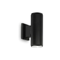 Aplica perete exterior cu difuzor dublu Ideal Lux Base negru