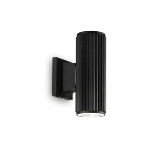 Aplica perete exterior cu difuzor dublu Ideal Lux Base negru