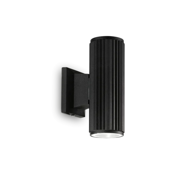 Aplica perete exterior cu difuzor dublu Ideal Lux Base negru