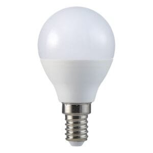 Bec Inteligent RGB, cu WIFI și Bluetooth controlabil prin aplicație mobilă, temperatură reglabilă 3000K-6500K LED E14 G45 5W 450Lm RABALUX