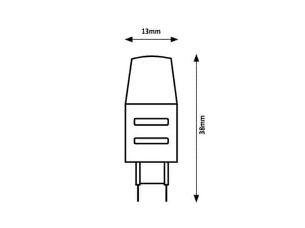 Bec LED COB G4 2W 4000K (alb natural) 230Lm RABALUX