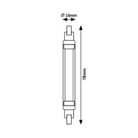 Bec LED R7S 4W 2700K (alb cald) 450Lm Dimabil RABALUX 3 Bec LED R7S 4W 2700K (alb cald) 450Lm Dimabil RABALUX