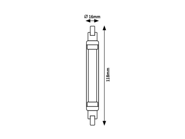 Bec LED R7S 8W 2700K (alb cald) 750Lm Dimabil RABALUX
