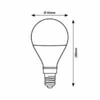 Bec Led E14 cu filament 2W 3000K (alb cald) G45 470Lm High Lumen RABALUX