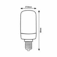 Bec Led E14 cu filament 2W 4000K (alb natural) T20 140Lm RABALUX