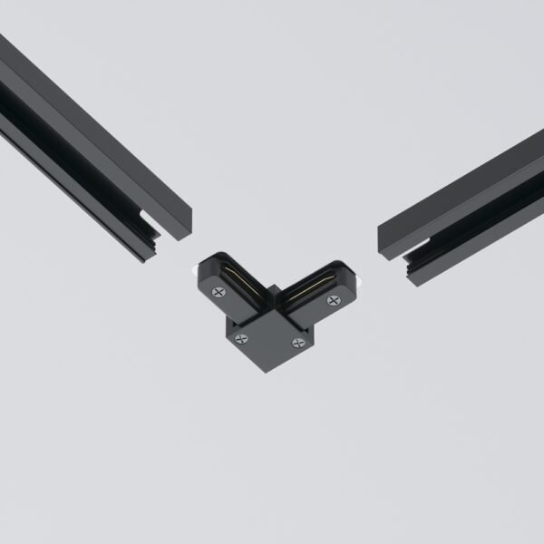 Conector L (colț) pentru șină aplicată Maytoni Unity Negru