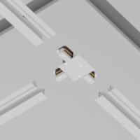 Conector T pentru șină încastrată Maytoni Unity Alb