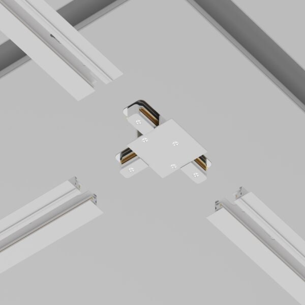 Conector T pentru șină încastrată Maytoni Unity Alb