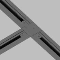 Conector T pentru șină încastrată Maytoni Unity Negru