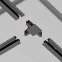 Conector T pentru șină încastrată Maytoni Unity Negru