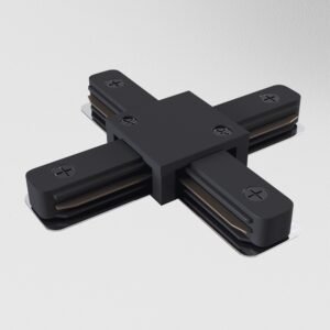Conector X (în cruce) pentru șină aplicată Maytoni Unity Negru
