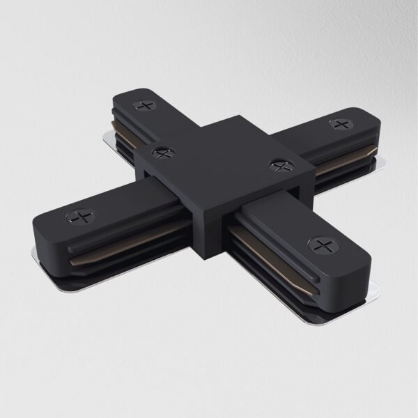 Conector X (în cruce) pentru șină aplicată Maytoni Unity Negru