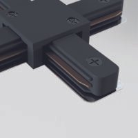 Conector X (în cruce) pentru șină aplicată Maytoni Unity Negru