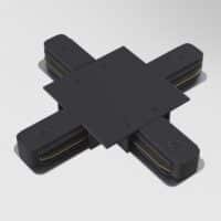 Conector X (în cruce) pentru șină încastrată Maytoni Unity Negru
