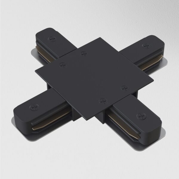 Conector X (în cruce) pentru șină încastrată Maytoni Unity Negru