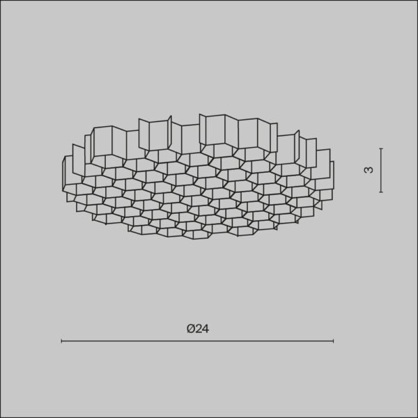 Filtru de lumină anti-orbire HoneyComb ⌀24mm Maytoni Luminaire components Focus T