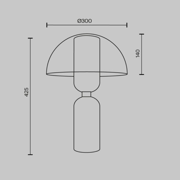 Lampă de masă Maytoni Memory E14 40W IP20 negru