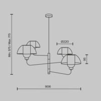 Lustră tip pendul Maytoni Memory E14 40W