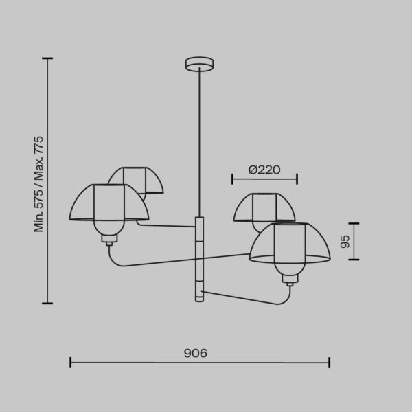 Lustră tip pendul Maytoni Memory E14 40W