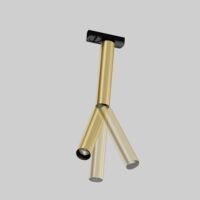 Spot Led direcționabil pentru sistem pe șină Maytoni Unity Focus Dual 1x6W Auriu