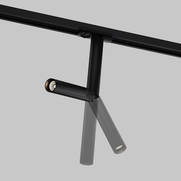 Spot Led direcționabil pentru sistem pe șină Maytoni Unity Focus Dual 1x6W Negru