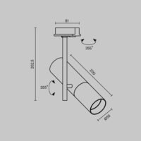 Spot pentru șină Maytoni Unity Elti GU10 1x10W Alb