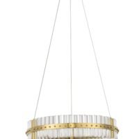 Lustră LED aurie dimabilă Nova Luce Kezo 45W 3500K IP20 D60