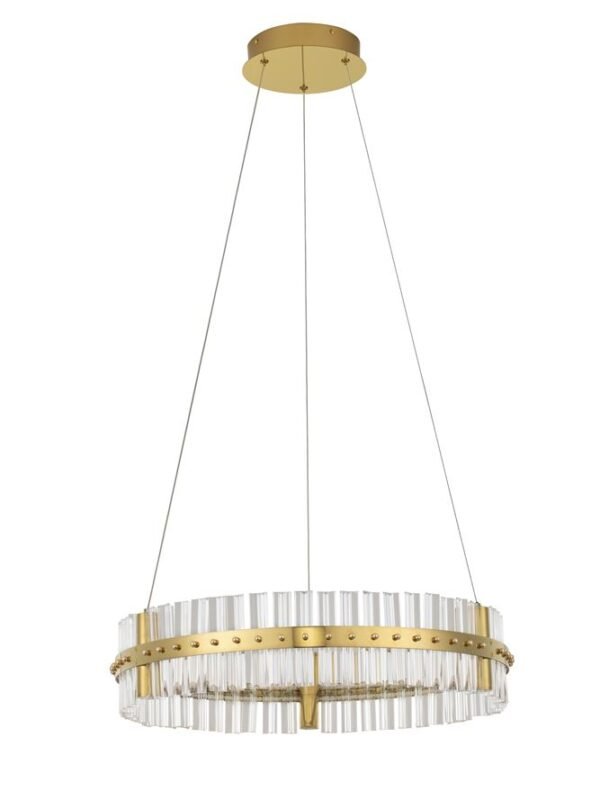 Lustră LED aurie dimabilă Nova Luce Kezo 45W 3500K IP20 D60