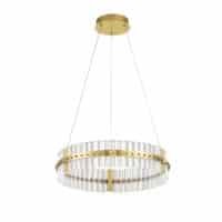 Lustră LED aurie dimabilă Nova Luce Kezo 45W 3500K IP20 D60