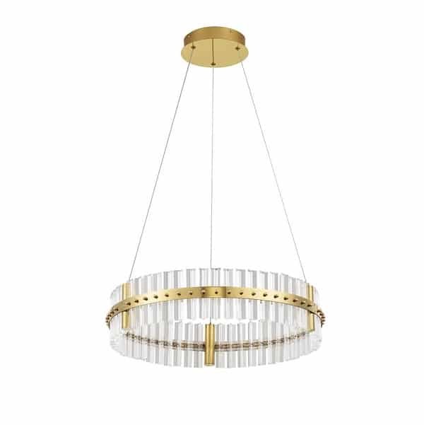 Lustră LED aurie dimabilă Nova Luce Kezo 45W 3500K IP20 D60