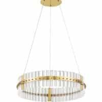 Lustră LED aurie dimabilă Nova Luce Kezo 45W 3500K IP20 D60