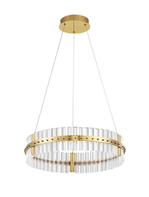 Lustră LED aurie dimabilă Nova Luce Kezo 45W 3500K IP20 D60