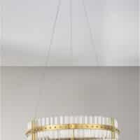 Lustră LED aurie dimabilă Nova Luce Kezo 45W 3500K IP20 D60