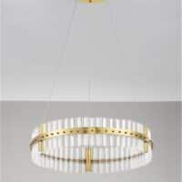 Lustră LED aurie dimabilă Nova Luce Kezo 45W 3500K IP20 D60