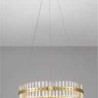 Lustră LED aurie dimabilă Nova Luce Kezo 45W 3500K IP20 D60