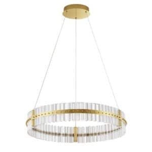 Lustră LED aurie dimabilă Nova Luce Kezo 56W 3500K IP20