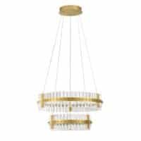 Lustră LED aurie dimabilă Nova Luce Kezo 67W 3500K IP20 D60