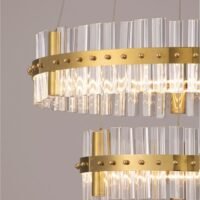 Lustră LED aurie dimabilă Nova Luce Kezo 67W 3500K IP20 D60