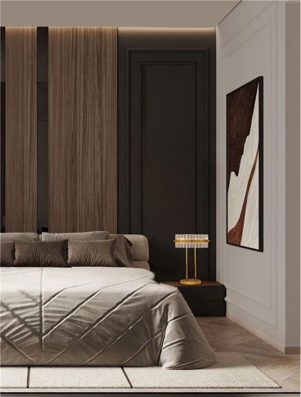 Lampă de masă aurie Nova Luce Kezo 23W 3500K IP20