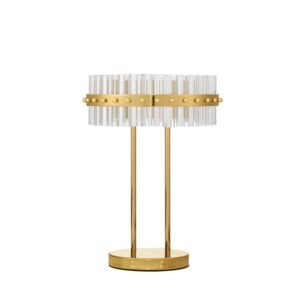 Lampă de masă aurie Nova Luce Kezo 23W 3500K IP20