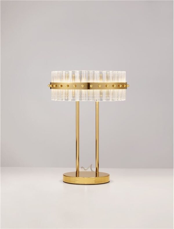 Lampă de masă aurie Nova Luce Kezo 23W 3500K IP20