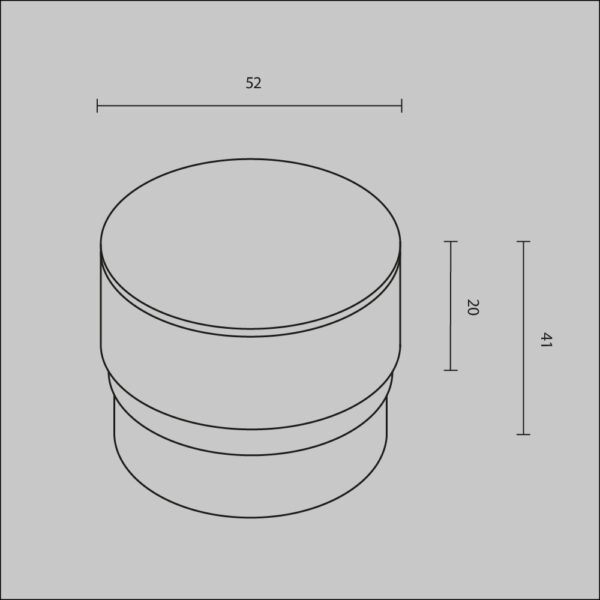 Difuzor Acrilic Decorativ pentru Focus Led Maytoni din sistemul Unity 12W ⌀52mm lungimea 41mm