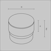 Difuzor Acrilic Decorativ pentru Focus Led Maytoni din sistemul Unity 5W ⌀52mm lungimea 36mm