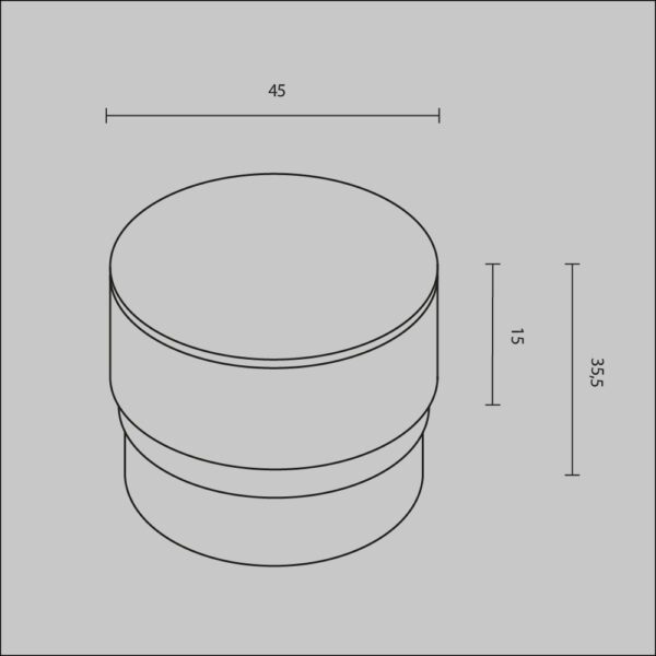 Difuzor Acrilic Decorativ pentru Focus Led Maytoni din sistemul Unity 5W ⌀52mm lungimea 36mm