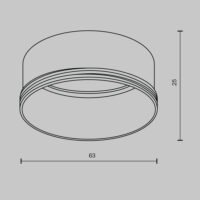 Inel decorativ pentru spot Focus LED 20W Maytoni gama Unity