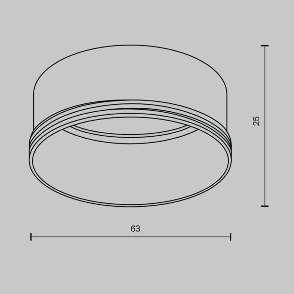 Inel decorativ pentru spot Focus LED 20W Maytoni gama Unity