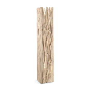Lampă de podea rustică din lemn Ideal Lux Driftwood E27 2x60W