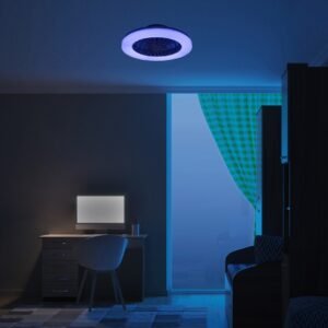 Plafonieră LED cu ventilator și telecomandă Rabalux Dalfon2 48W 3000K-6500K 3500LM