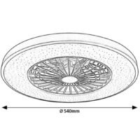 Plafonieră LED cu ventilator și telecomandă Rabalux Dalfon2 72W 3000K-6500K 2100Lm 10 Plafonieră LED cu ventilator și telecomandă Rabalux Dalfon2 72W 3000K-6500K 2100Lm