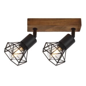 Plafoniera spot stil industrial Rabalux Zeus E14 2x MAX 40W